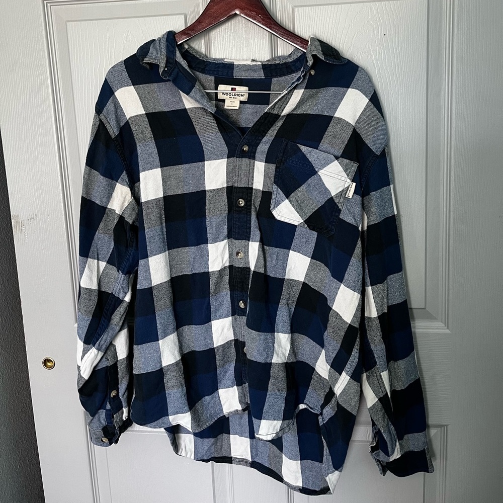 Vintage Woolrich Plaid Flannel Shirt Men’s L
